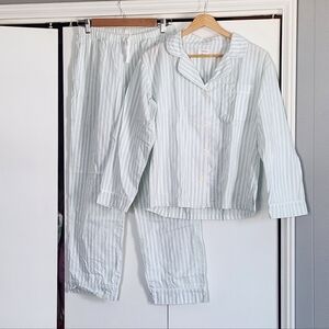 Bed Head Striped Pajamas Set - White